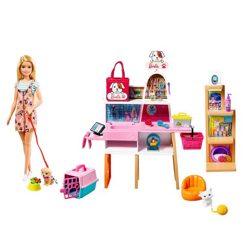 Playset Barbie Tienda de Mascotas.
