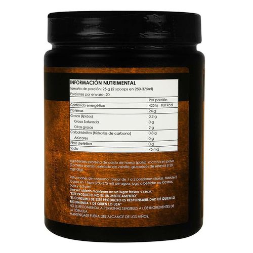 Proteína Clean Broth Bone Matcha Vainilla 500g