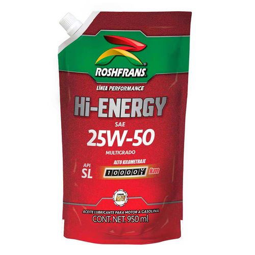 Roshpack Hi-Energy Api Sl Sae 25w50 950ml