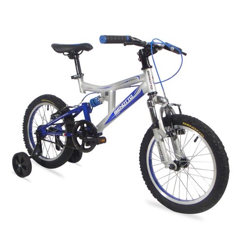 Bicicleta Infantil Benotto para Niño R16 1V Acero Gris/Azul Montaña Sniper