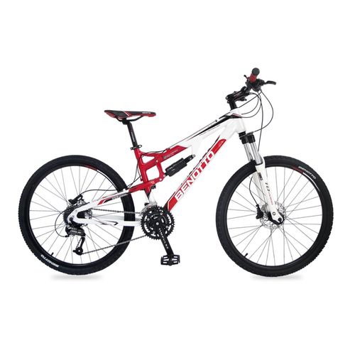 Bicicleta de Montaña Benotto para Hombre R26 27V Talla: Ml Ds-900 Aluminio Rojo/Blanco