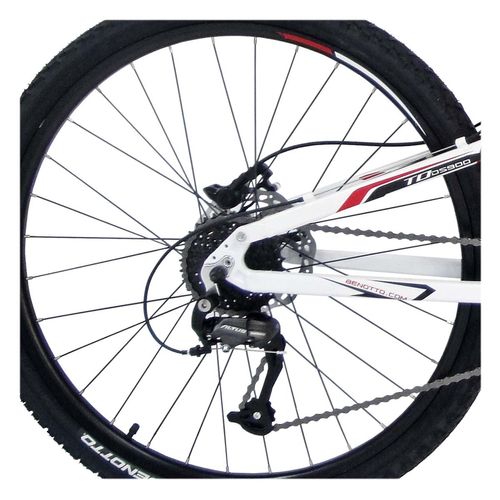Bicicleta de Montaña Benotto para Hombre R26 27V Talla: Ml Ds-900 Aluminio Rojo/Blanco