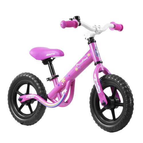 Bicicleta Entrenadora Infantil Benotto para Niña R12 Acero Rosa