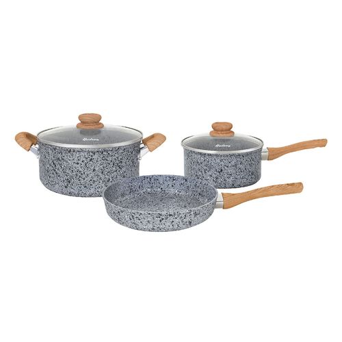 Batería Hudson Granito Stone Forjado Antiadherente 5 Piezas FGRA01