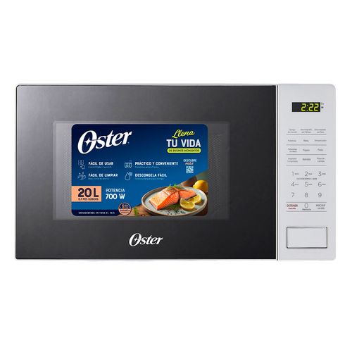 Microondas Oster .7p3 Blanco y Negro OGGMEX2701