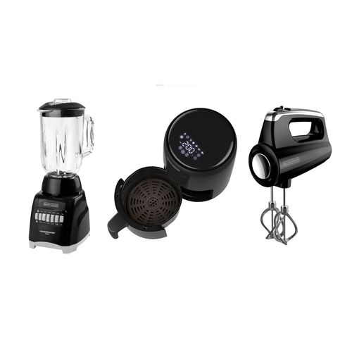 Batidora, Licuadora y Freidora de Aire Combo Black and Decker 3 Piezas PROM89055