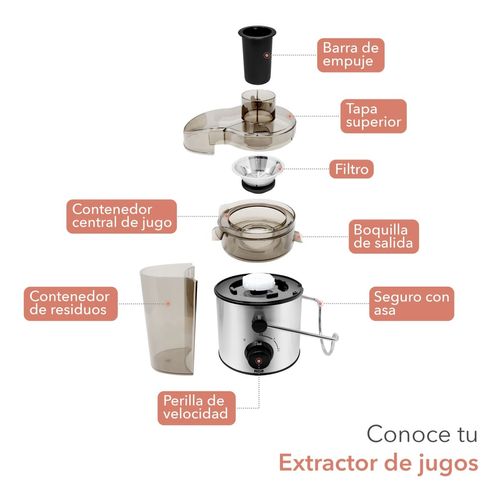 Extractor RCA 2 Velocidades Plata RC-XT1
