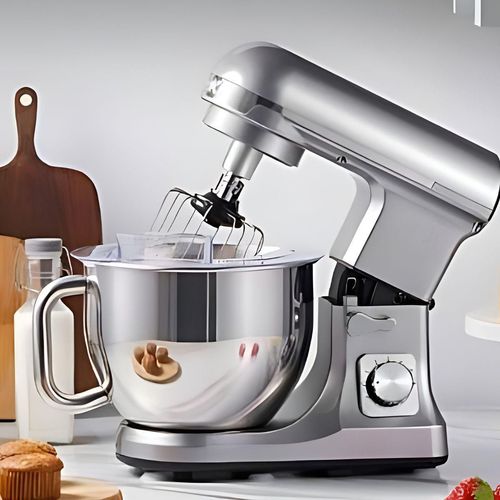 Batidora de Pedestal Aicok 6 Velocidades Doble Brazo 5.2 L Plata BP3700