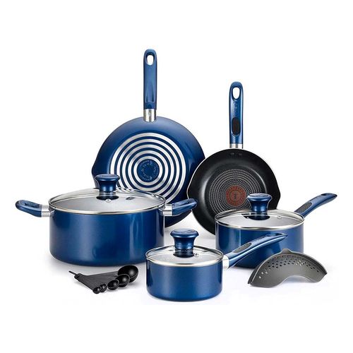 Batería de Cocina T-Fal Excite Bronce B037se64 Azul