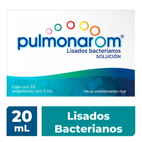 Pulmonarom Lisados Bacterianos 20 Ampolletas de 3ml