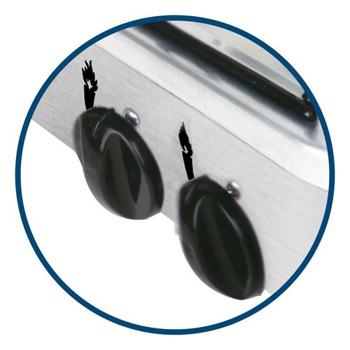 Estufa de Mesa Aksi 4 Quemadores Acero Inoxidable