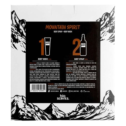 Estuche con Fragancia para Caballero Bioscents Men Society 2 Piezas