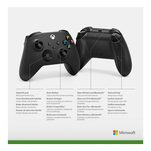 Control Inalámbrico Xbox Negro
