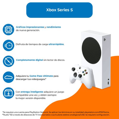 Consola Xbox Series S 512GB Blanco