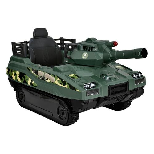 Montable Eléctrico Little Monkey Tanque de Guerra 12v 5 Km/h Verde