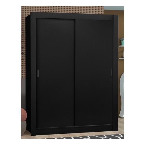 Ropero Madesa Denver 2 Puertas Corredizas Negro