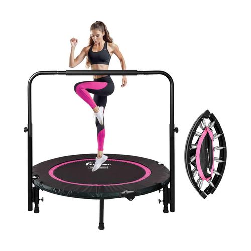 Trampolin Centurfit Brincolin Plegable Fitness 40 Aerobico Barra