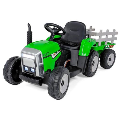 Tractor Electrico Montable Remolque 12v 8km Little Monkey