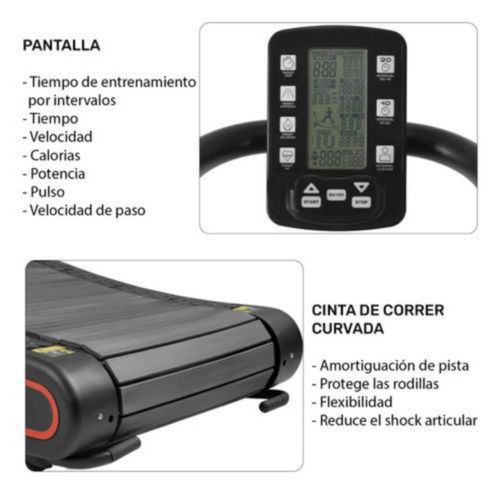 Caminadora Curva Mecanica Alto Rendimiento 8 Resistencias Centurfit