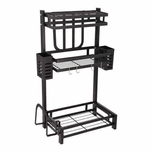 Rack Especiero Brandtrendy de Cocina Color Negro 3 niveles