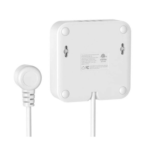 Multicontacto Fratech 6 Tomas de Corriente + 4 Puertos USB Color Blanco WP05