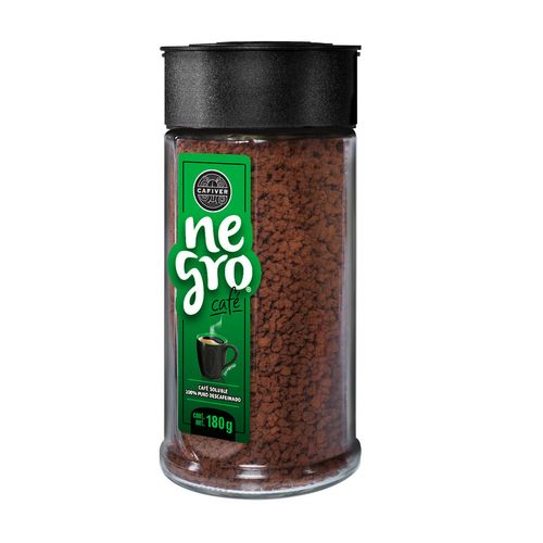 Café Soluble Cafiver Negro Descafeinado 180g