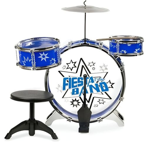 Batería Mytoy  Infantil Fiesta Band Azul