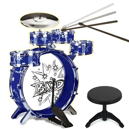 Batería Mytoy  Infantil Fiesta Band Azul