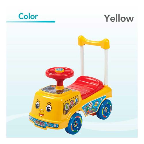 Carrito Montable Infantil Mytoy Walking Car Amarillo 5501