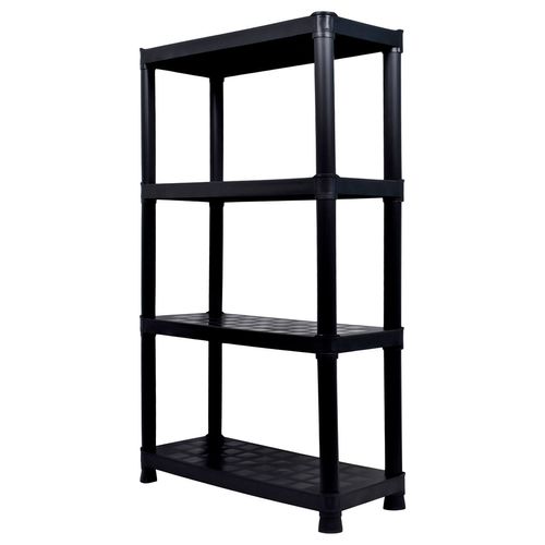 Estante Italhome 4 Niveles Plástico Negro