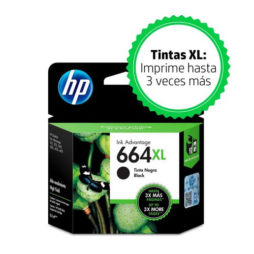 Cartucho de Tinta HP 664XL Negra Original