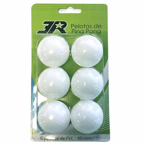 Pelota Ping Pong 3R Set 6 Pz