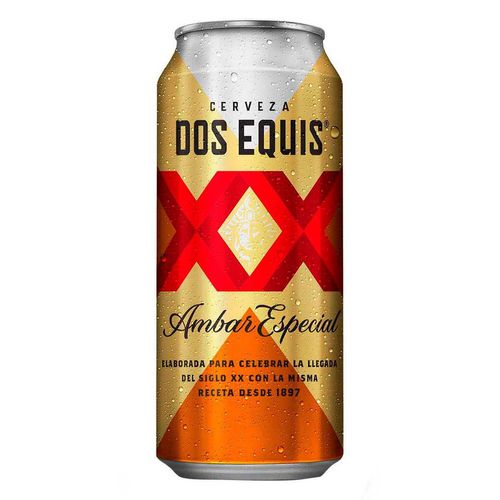 Cerveza Dos Equis Ambar en Lata 473ml