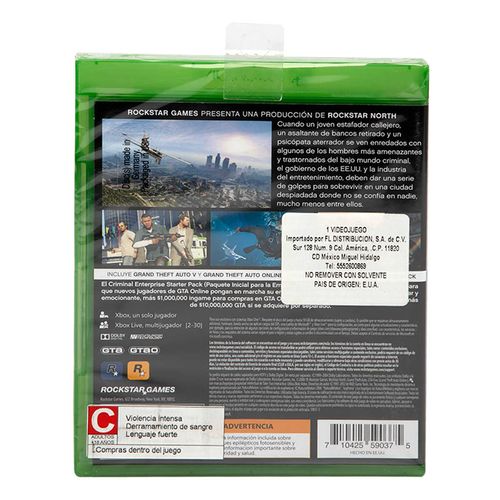 Videojuego Xbox One GTA V Premium