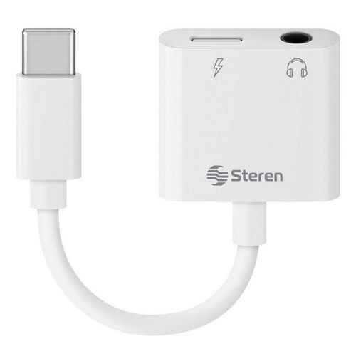 Adaptador USB C a 3,5 mm Steren USB-459