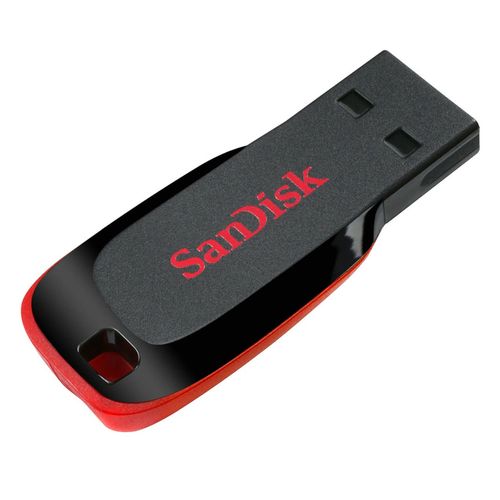 Memoria SanDisk 32GB USB Cruzer Blade Z50 Negro con Rojo