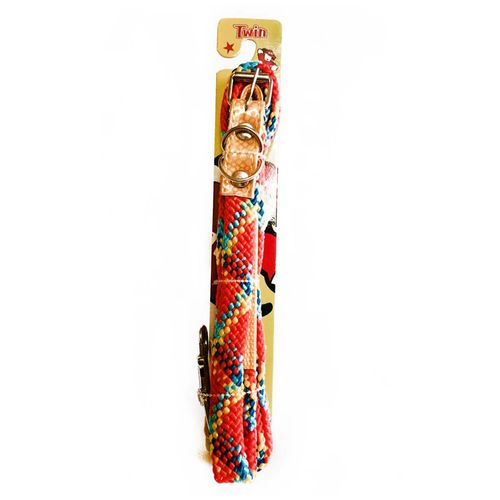 Juego de Correa y Collar Twin para Perro de Nylon.