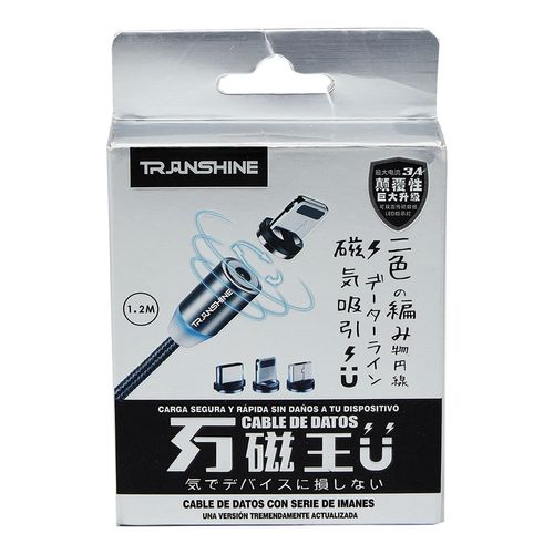 Cable de Carga con Cabezas intercambiables Transhine Varios Colores CP-7031-1