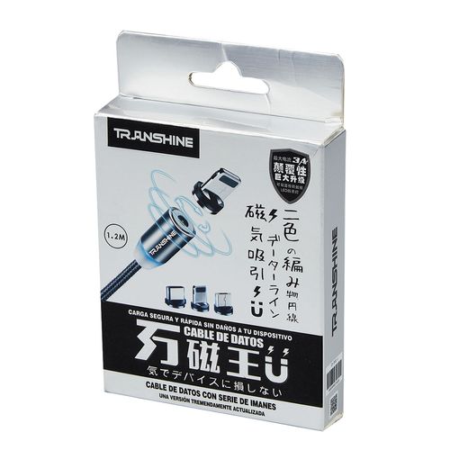 Cable de Carga con Cabezas intercambiables Transhine Varios Colores CP-7031-1