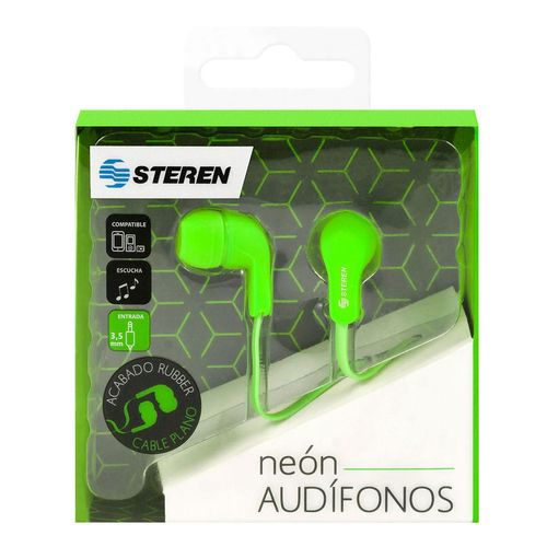 Audífono Steren con Cable Ultra Plano y Gomas Intercambiables 313