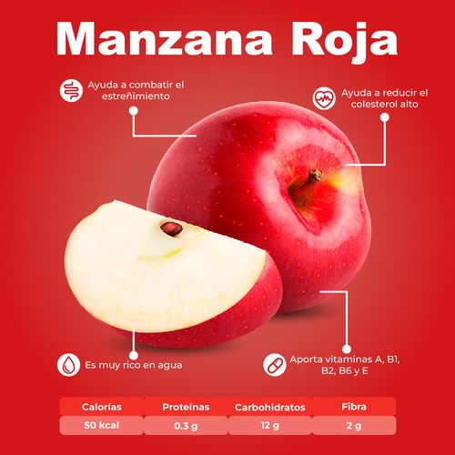 Manzana Roja Mediana por Kg
