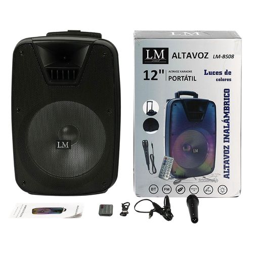 Bocina LM Portátil BS08 Negra