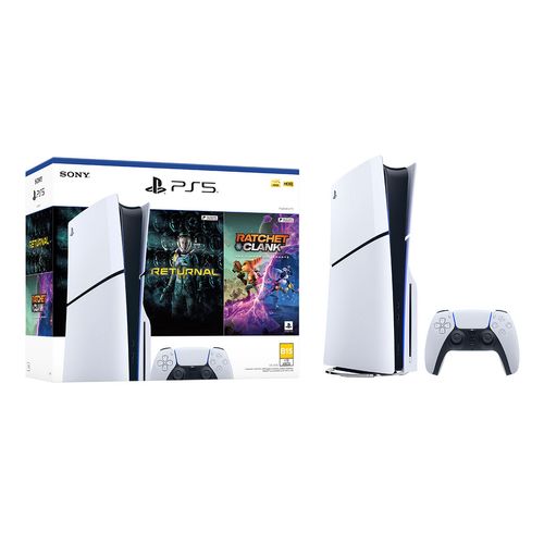 Pack Consola PlayStation 5 Modelo Slim 1TB Standard  con 2 Juegos