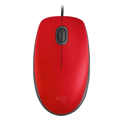 Mouse Logitech Alámbrico Silent 910-006755 Rojo
