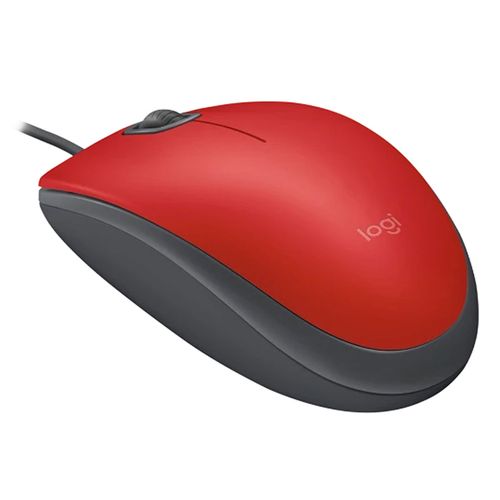 Mouse Logitech Alámbrico Silent 910-006755 Rojo
