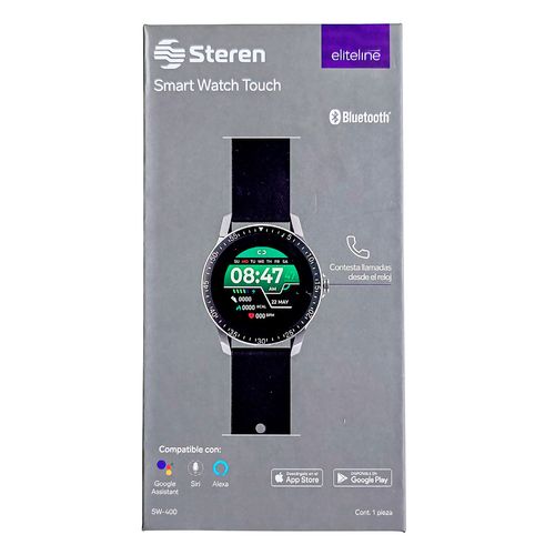 Smartwatch Steren Bluetooth Touch SW-400 Negro