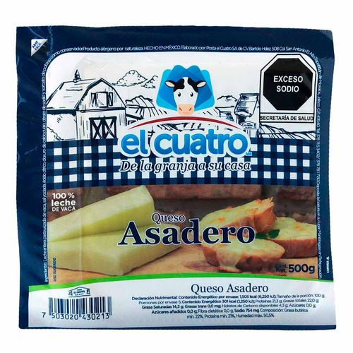 Queso el Cuatro Asadero 500g