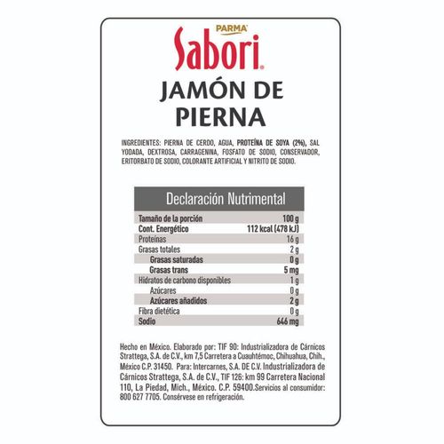 Jamón de Pierna Extrafino Sabori por Kg