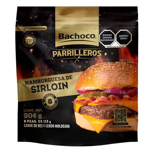 Hamburguesa Sirloin Bachoco 904g