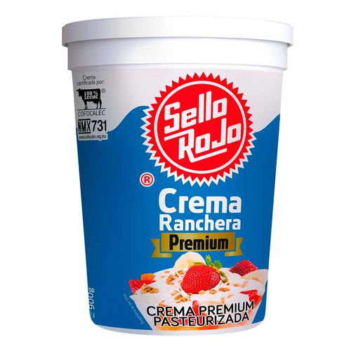 Crema Sello Rojo Pasteurizada Natural 900g